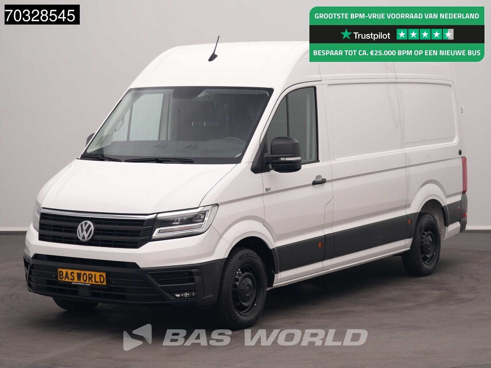 Volkswagen Crafter 140pk L3H3 LED Navi Airco Cruise Camera P, Auto's, Stof, Gebruikt, Euro 6, 4 cilinders