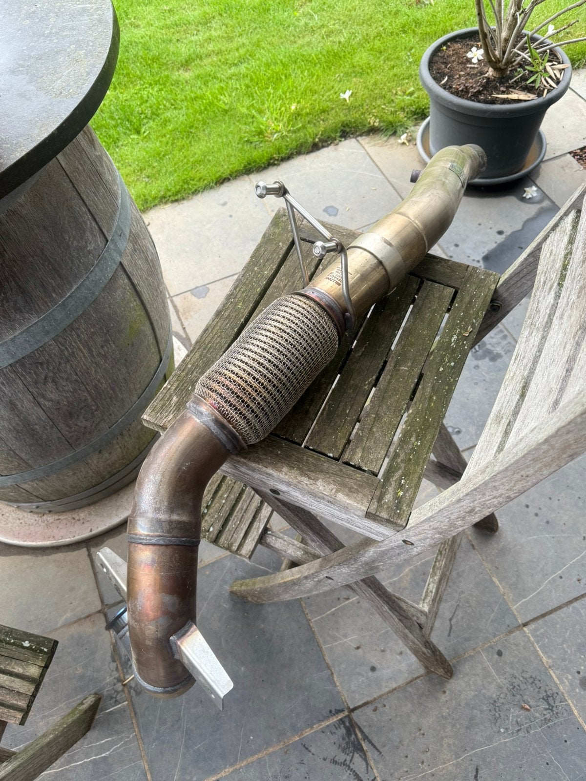 Milltek catless downpipe 3 inch, Auto-onderdelen, Ophalen, Gebruikt, Volkswagen