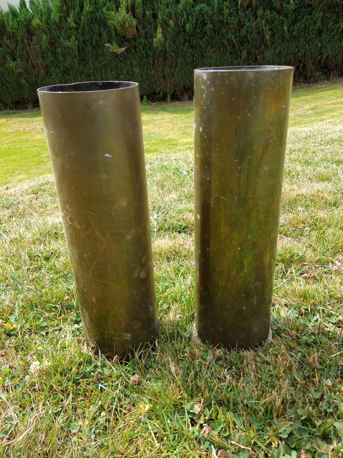Messing oorlogsschelp uit 1944 „370 mm”, Ophalen, Landmacht, Hulzen of Bodemvondsten