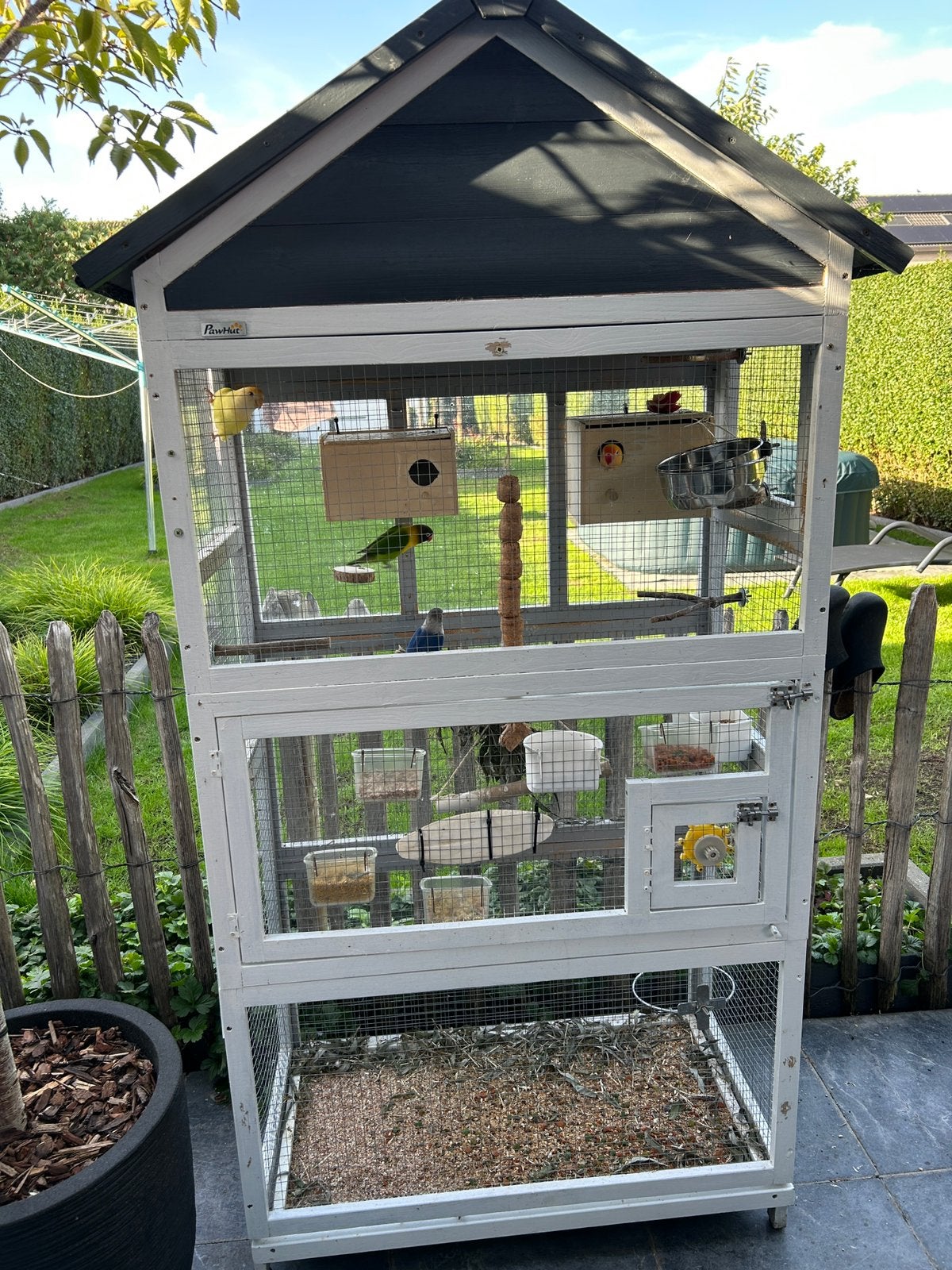 Houten volière, Dieren en Toebehoren, Ophalen, Gebruikt, Hout, Volière