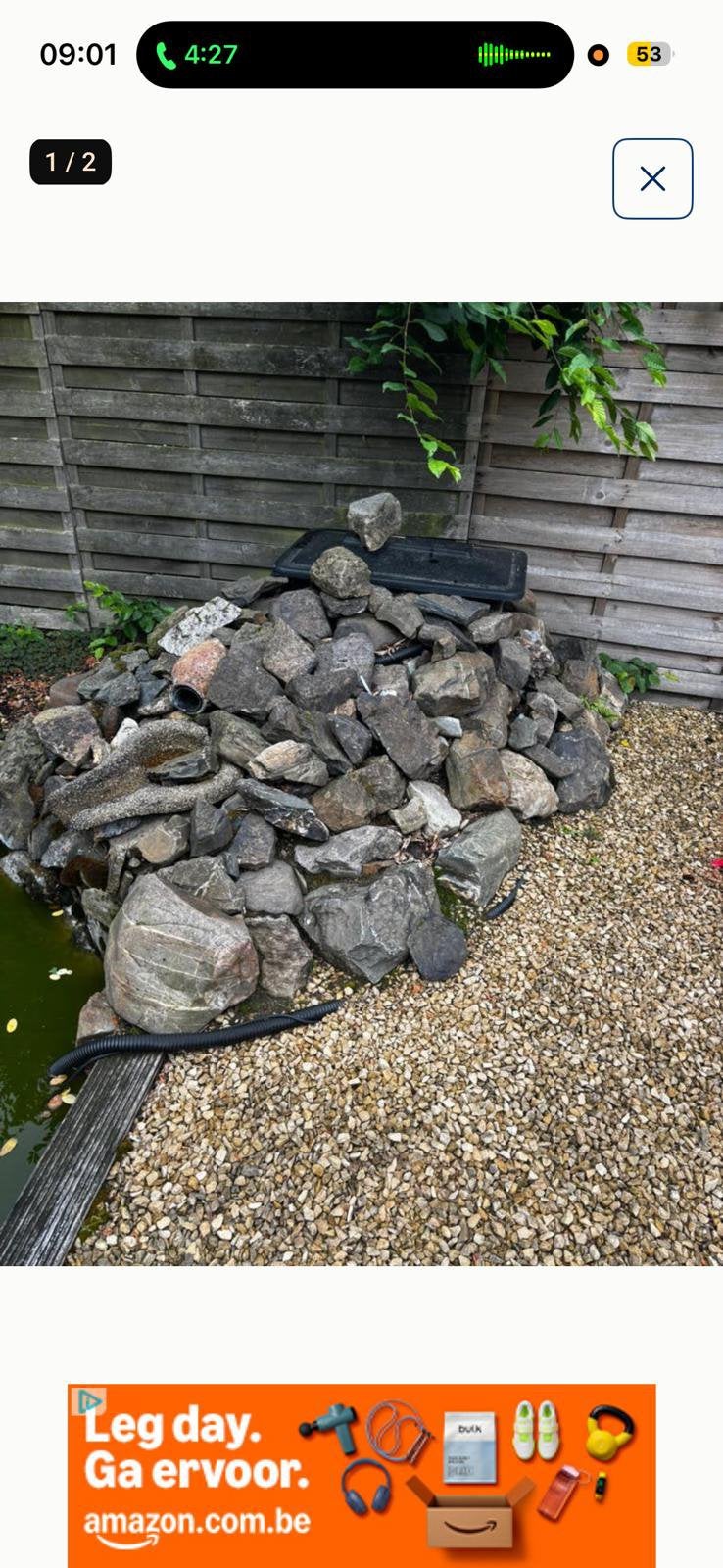 Sierstenen en rotsen, Jardin & Terrasse, Accessoires pour étangs, Enlèvement, Comme neuf