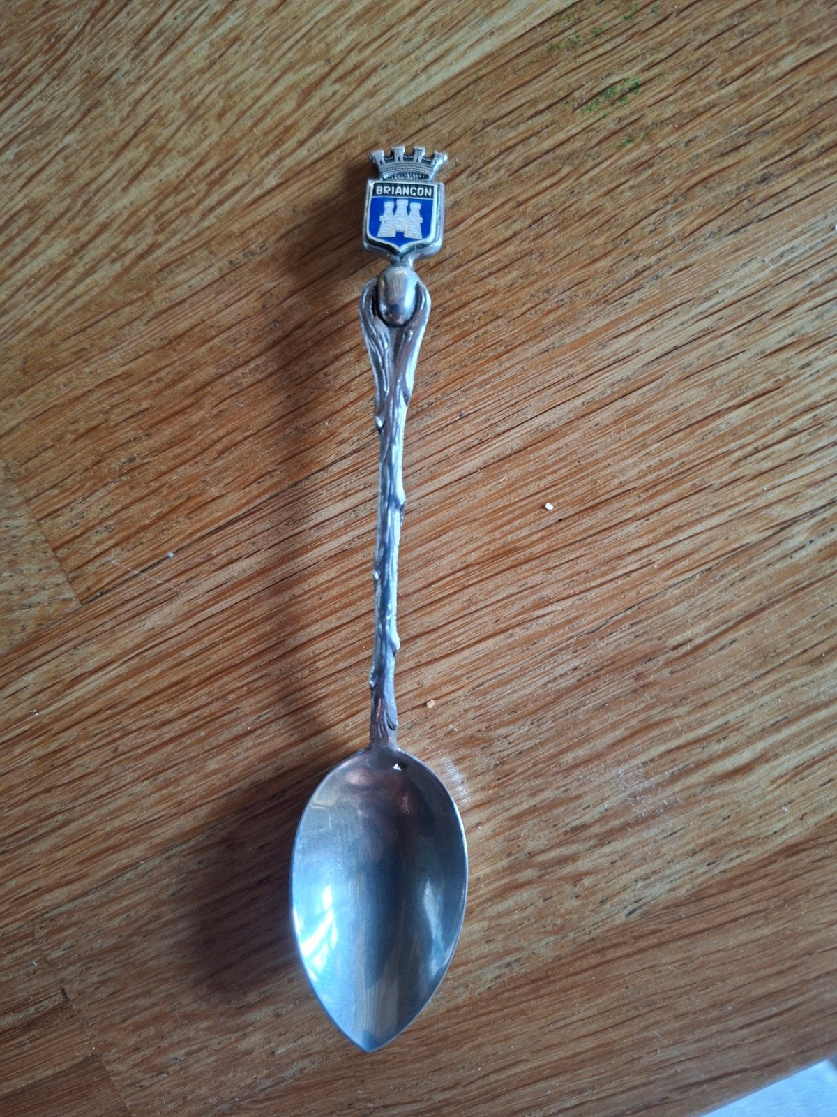 Cuillère à café en métal argenté de la ville française de Br, Enlèvement ou Envoi