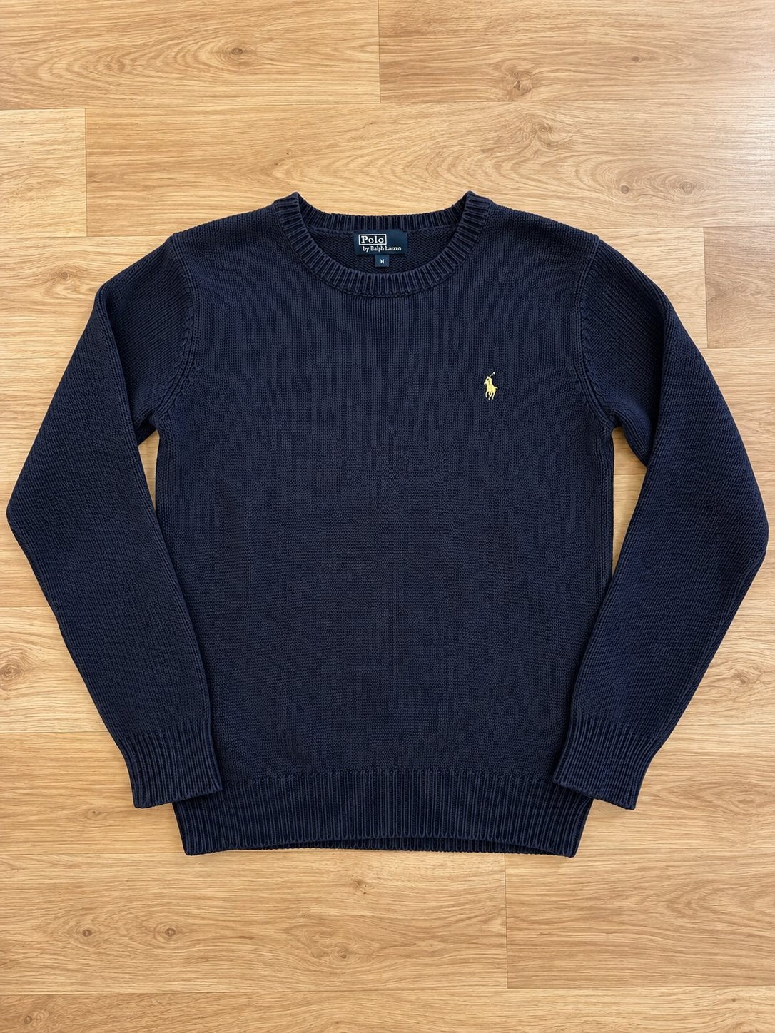 Polo Ralph Lauren Knit Sweater Navy – M (valt als S), Ophalen of Verzenden, Zo goed als nieuw, Maat 48/50 (M), Blauw