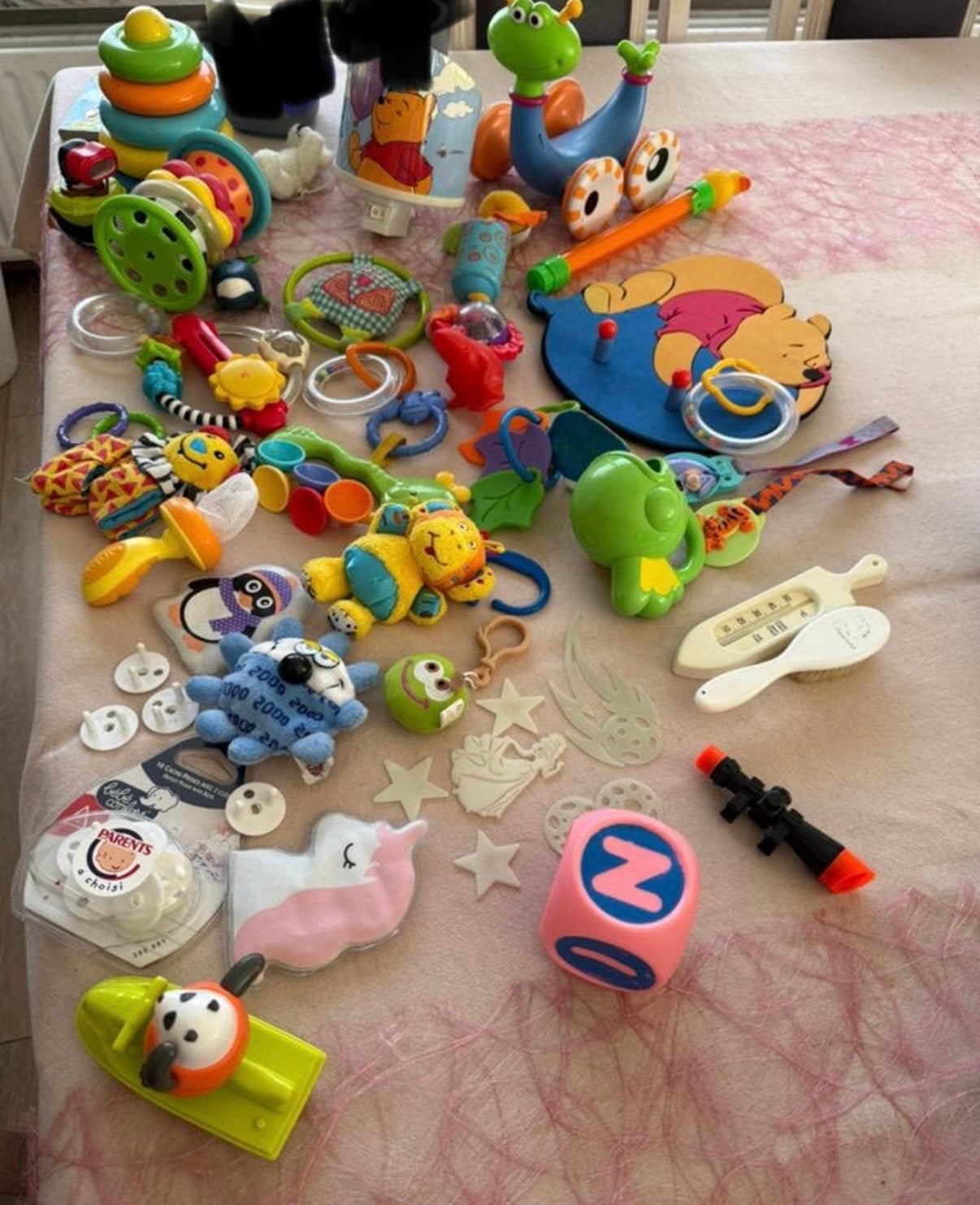 Lot babyspeelgoed - babyartikelen minimum 40 stuks, Kinderen en Baby's, Ophalen of Verzenden, Zo goed als nieuw, Overige typen