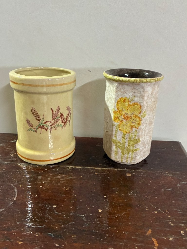 Twee vintage voorraadpotten, Enlèvement