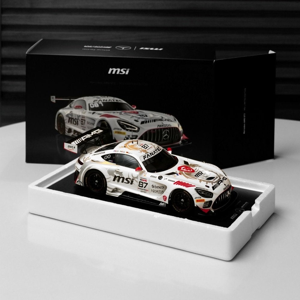 Édition limitée 1:18 Spark Mercedes AMG GT3 MSI 24H Spa, Hobby & Loisirs créatifs, Enlèvement ou Envoi, Neuf