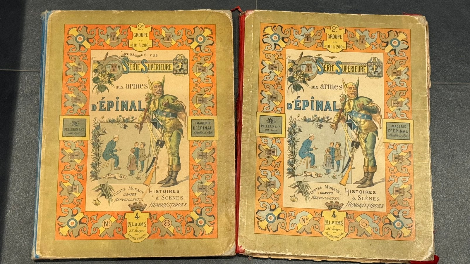 2 anciens albums Images d’Épinal Pellerin – Série Supérieure, Ophalen, Gelezen, Plaatjesalbum