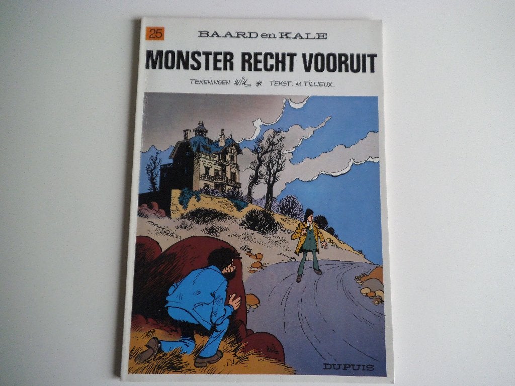 Baard en Kale 25 Monster recht vooruit Eerste druk 1977, Eén stripboek, Ophalen of Verzenden, M. Tillieux, Gelezen
