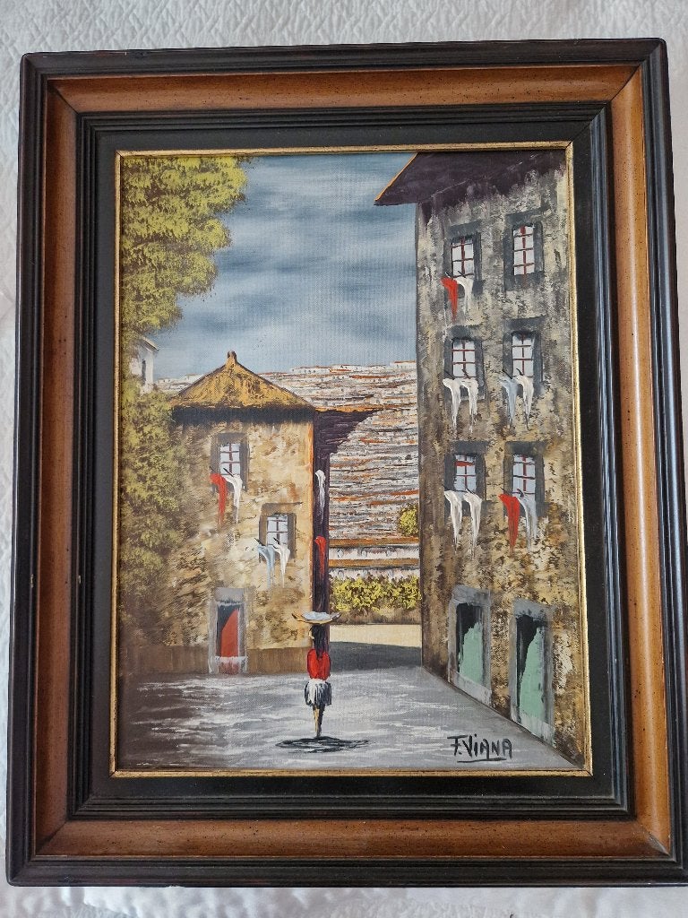 Schilderij, Antiek en Kunst, Ophalen, Doek, Landschap, Olieverf