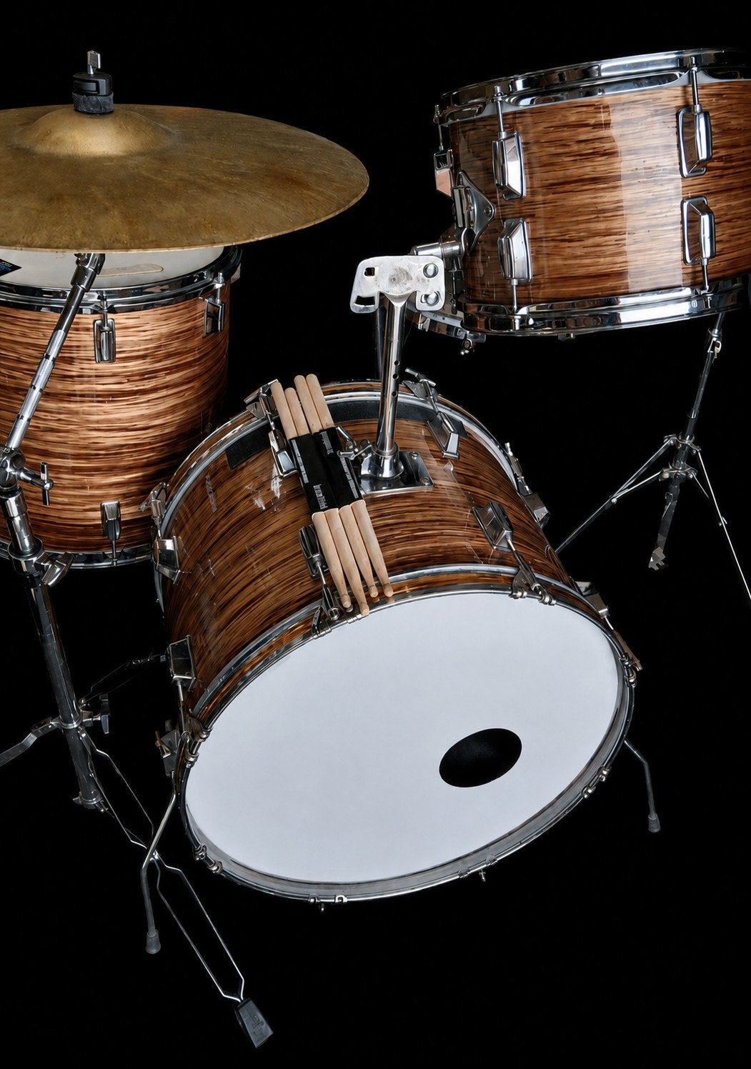4 delig drumstel 22x14, 12x8, 16x16 snaredrum 14x4, Musique & Instruments, Batteries & Percussions, Enlèvement