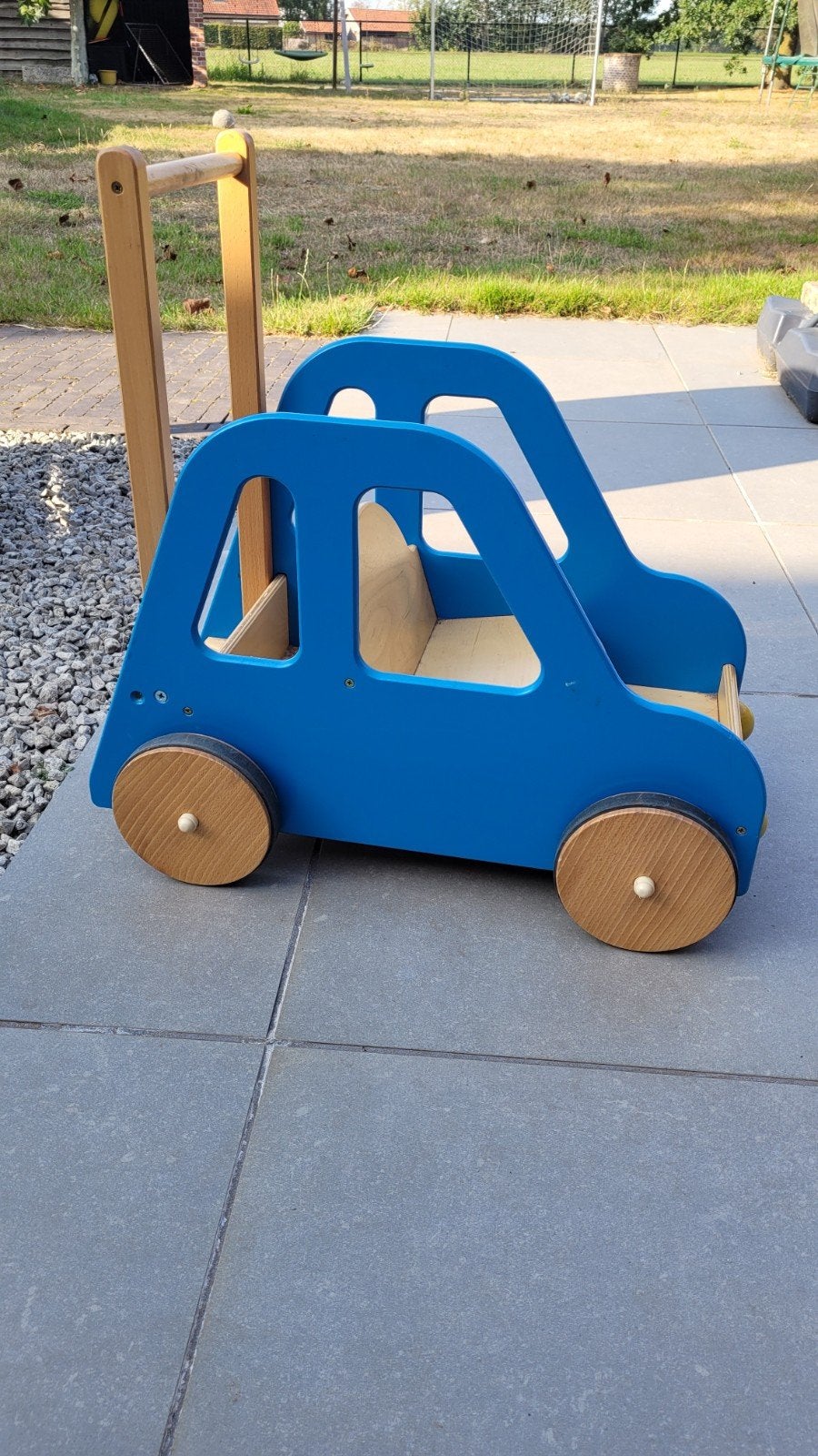 loopauto in hout, Kinderen en Baby's, Ophalen, Zo goed als nieuw
