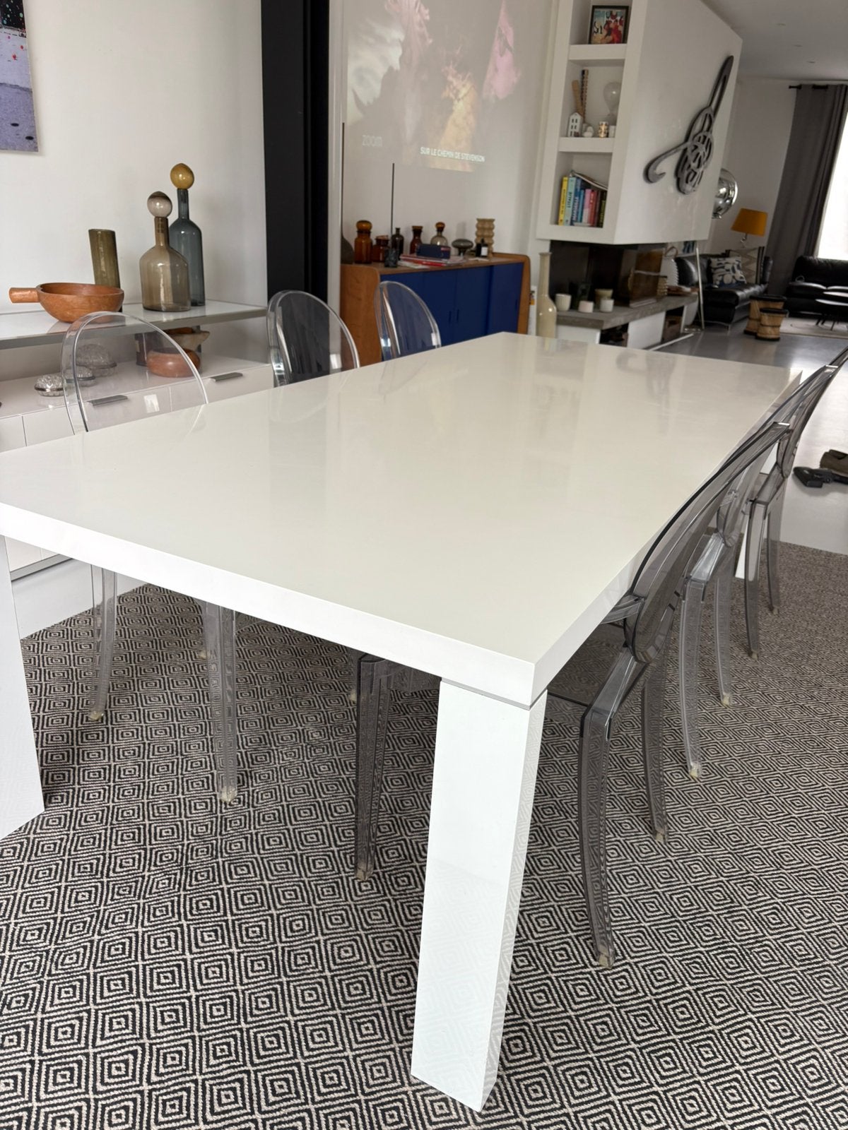 Grande table ligne roset, Maison & Meubles, 100 à 150 cm, Enlèvement, Utilisé, Moderne et design