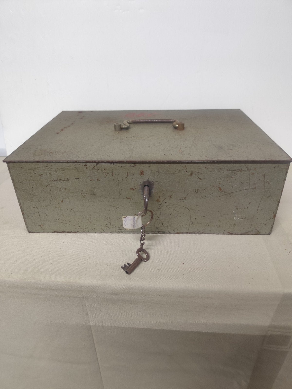 Stalen geldkist. Vinted.25X35X11.Met 2 sleutels. Brandveilig, Bricolage & Construction, Quincaillerie & Fixations, Enlèvement