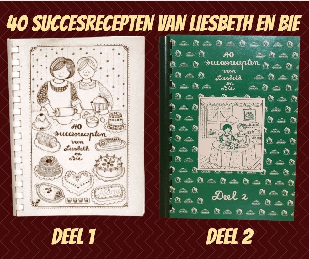 40 SUCCESRECEPTEN VAN LIESBETH & DE BIE (DEEL 1 EN 2), Boeken, Kookboeken, Ophalen of Verzenden, Zo goed als nieuw, Taart, Gebak en Desserts