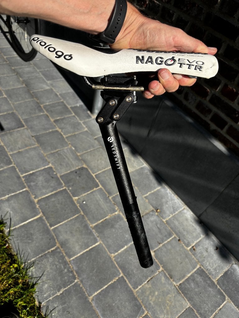 Dual-Position zadelpen van RedShift Sports + zadel, Gravelbike, Ophalen of Verzenden, Zo goed als nieuw, RedShift