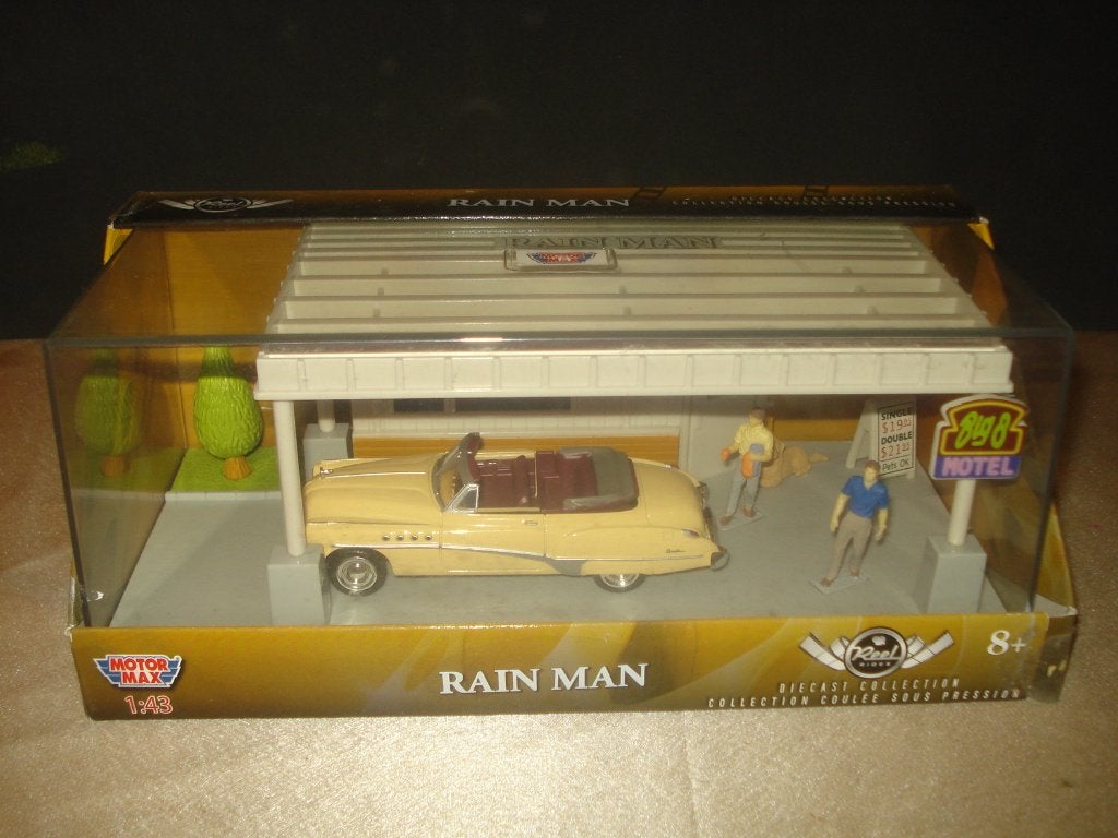 MOTOR MAX Diorama Buick Roadmaster 1949 Rain Man Big 8 Motel, Ophalen of Verzenden, Nieuw, Auto, Overige merken