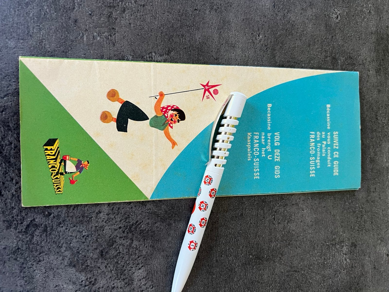Expo 58  originele folder van Franco-Suisse kaas, Verzenden, Zo goed als nieuw