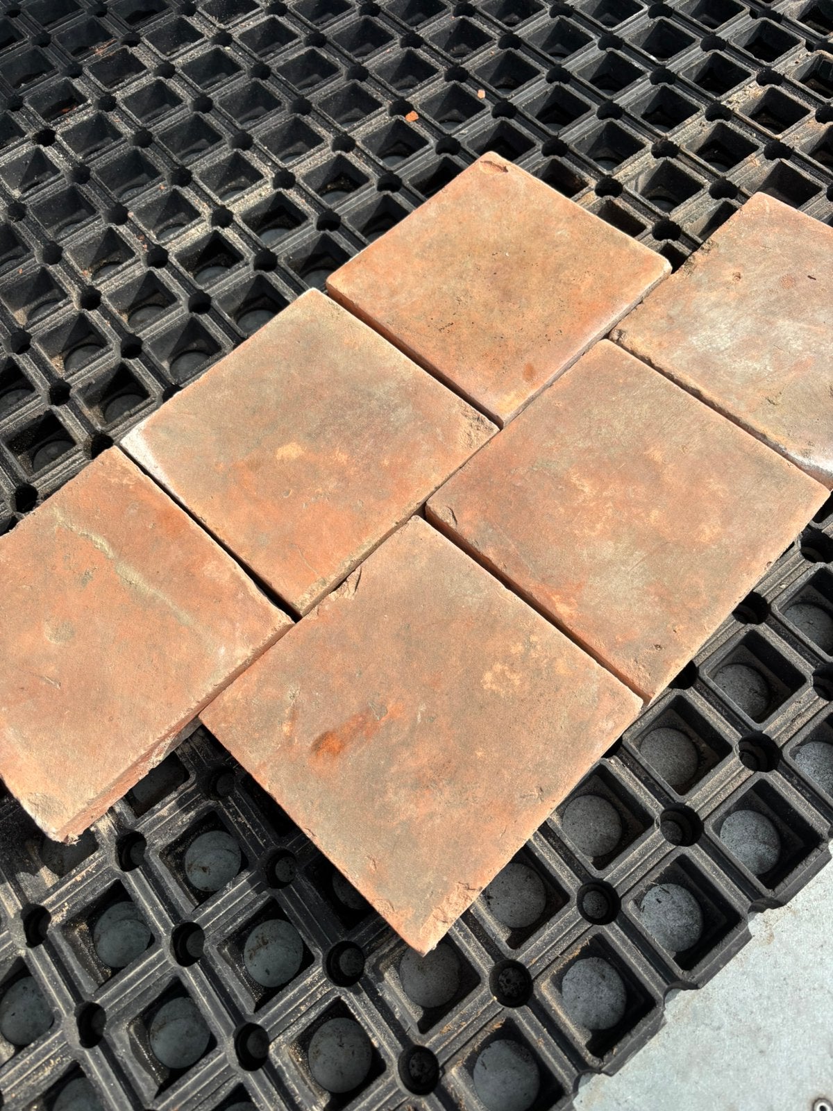 Lot antieke terracotta tegels Voor info BELLEN 0474220705, Ophalen