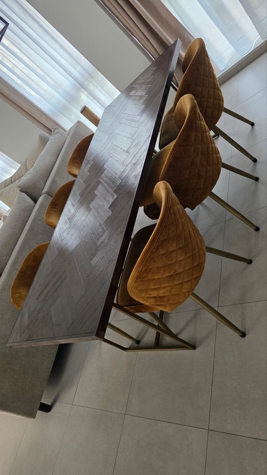 Dutchbone Class eettafel 220x90, Ophalen, 200 cm of meer, 50 tot 100 cm, Zo goed als nieuw