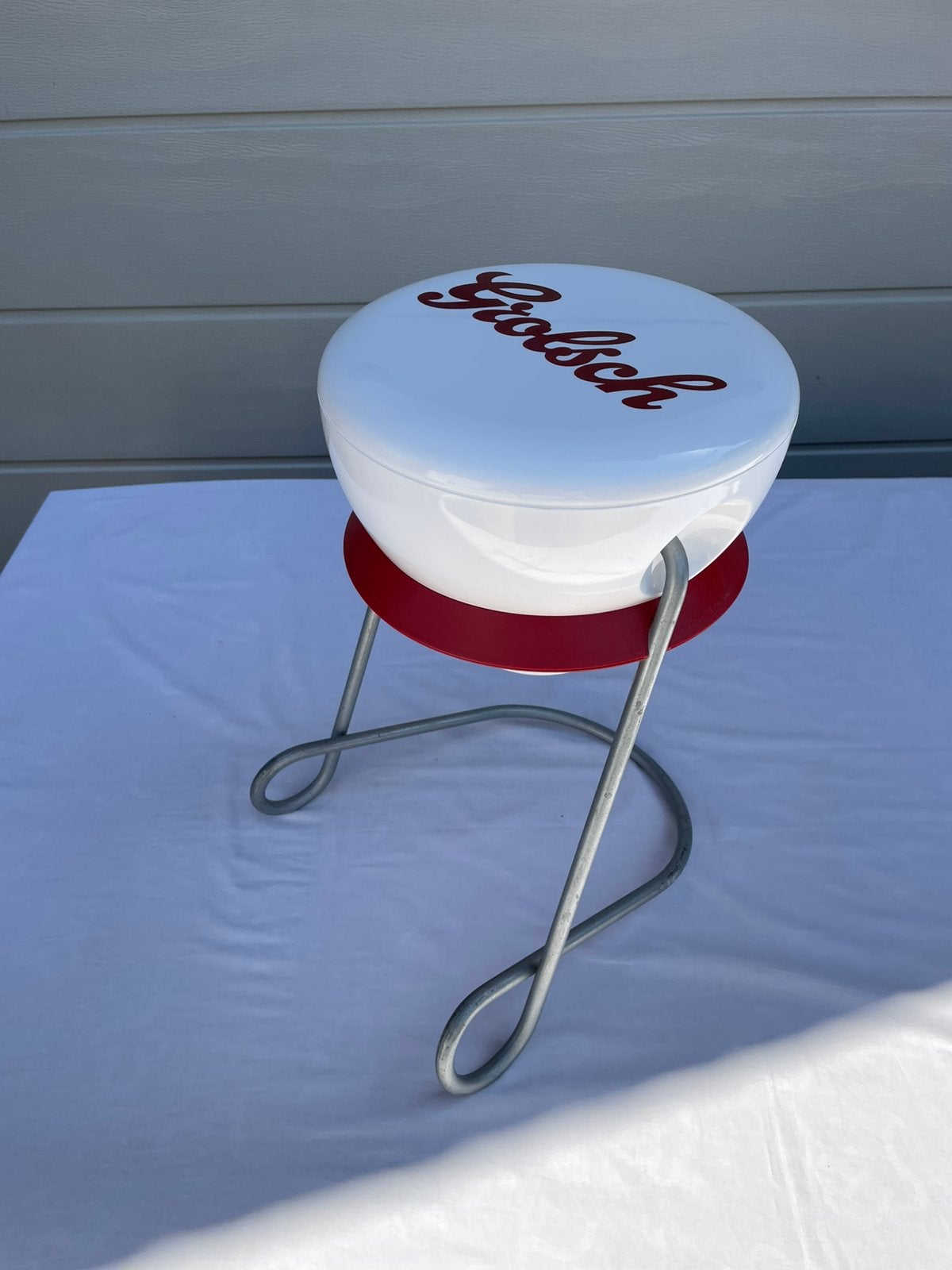 Grolsch bier tabouret tafeltje Nederland Enschede, Verzamelen, Biermerken, Ophalen of Verzenden, Grolsch