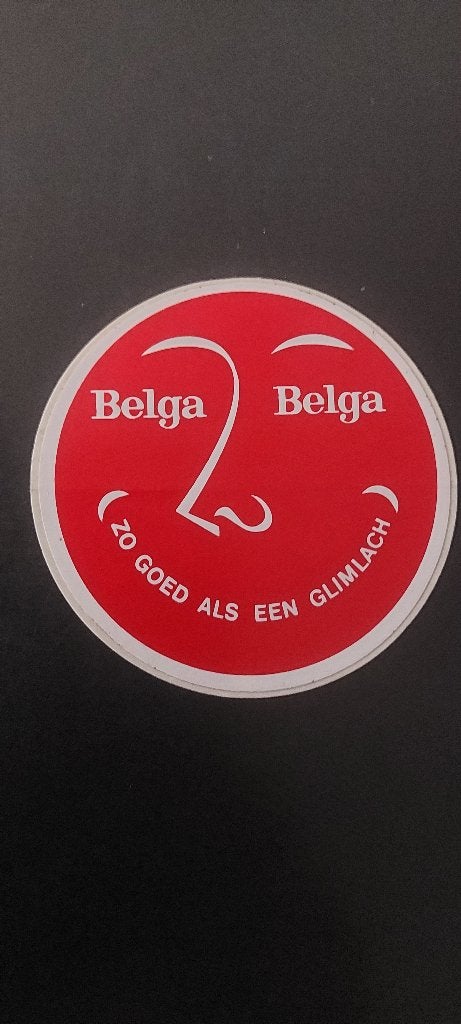 Sticker autocollant Belga rallysponsor vintage, Verzamelen, Verzenden, Gebruikt