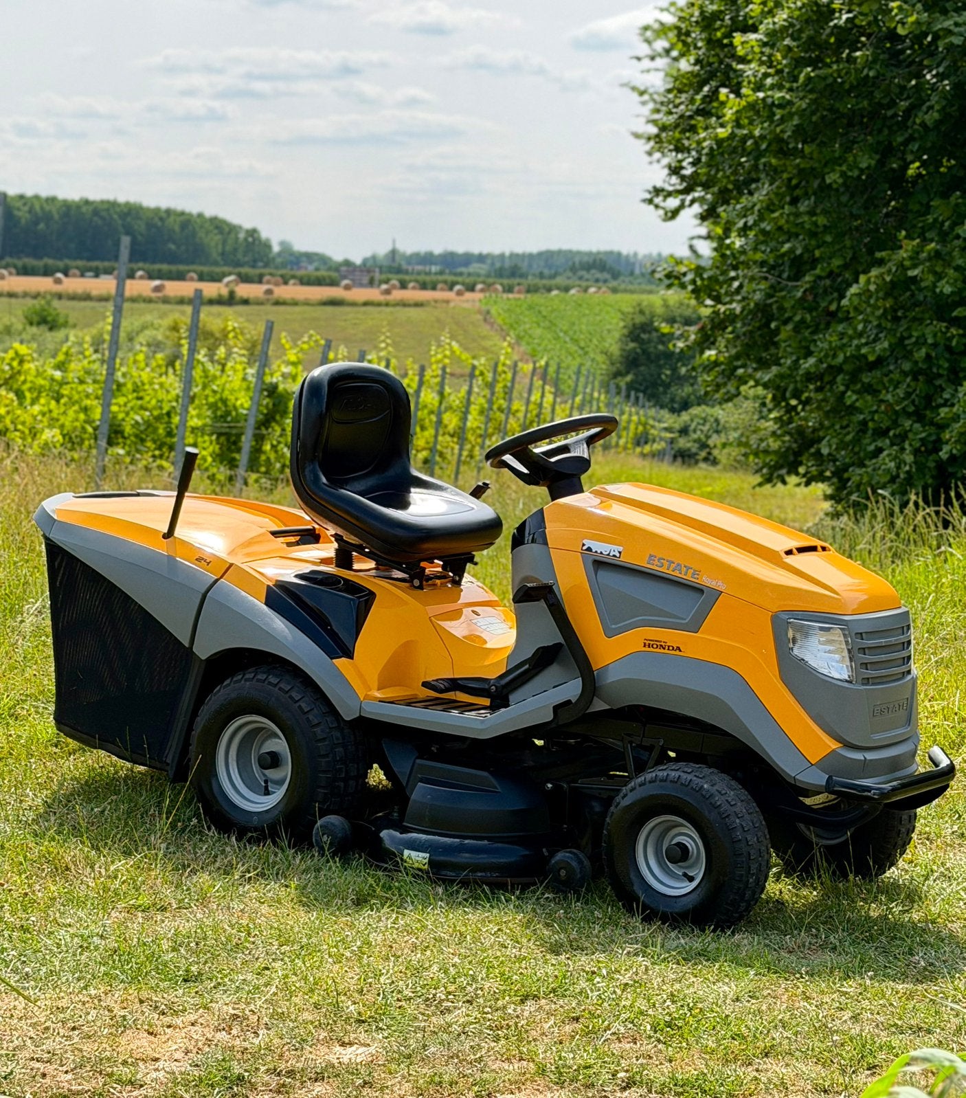 STIGA Estate Pro – Honda GCV530 Slechts 239 werkuren, Tuin en Terras, Zitmaaiers, Ophalen, Zo goed als nieuw, Elektrische starter