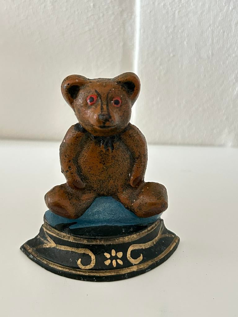 Butoir de porte en forme d'ours en fonte, Enlèvement ou Envoi, Utilisé, Intérieur