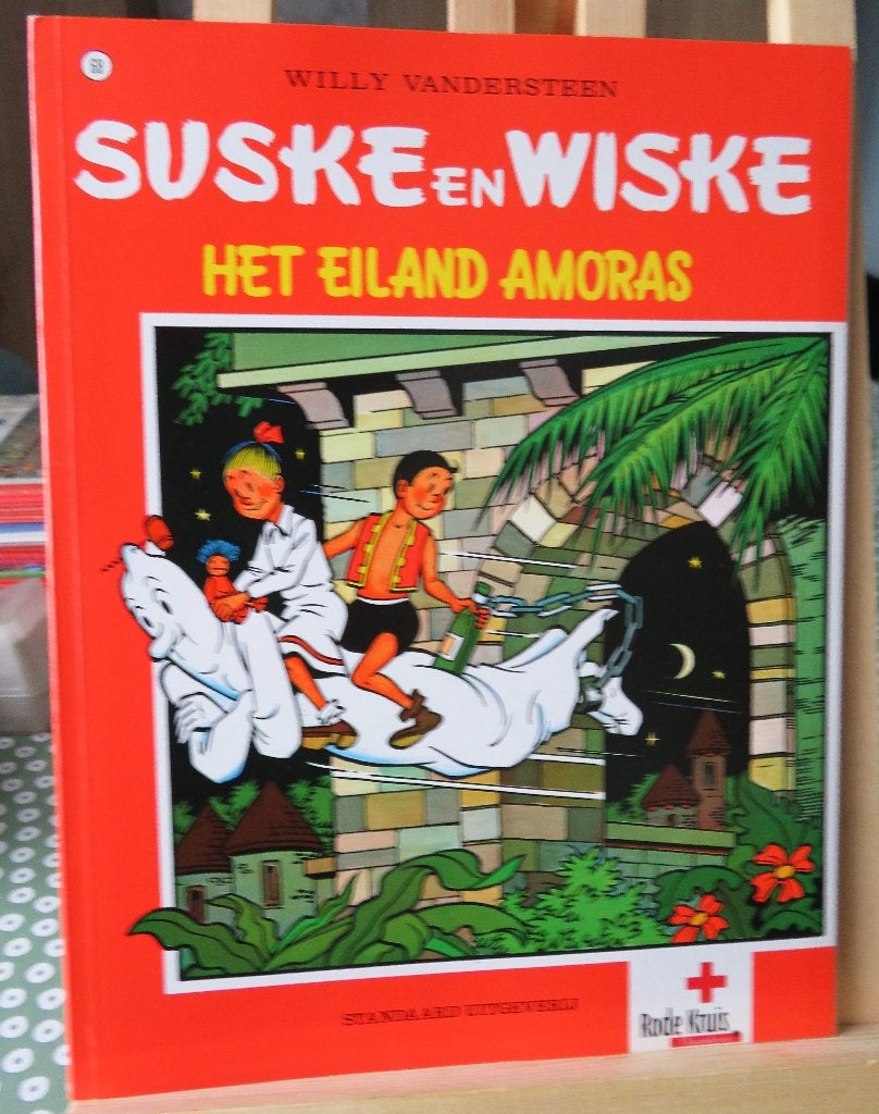 Suske en Wiske het eiland Amoras rode kruis, Ophalen of Verzenden, Nieuw