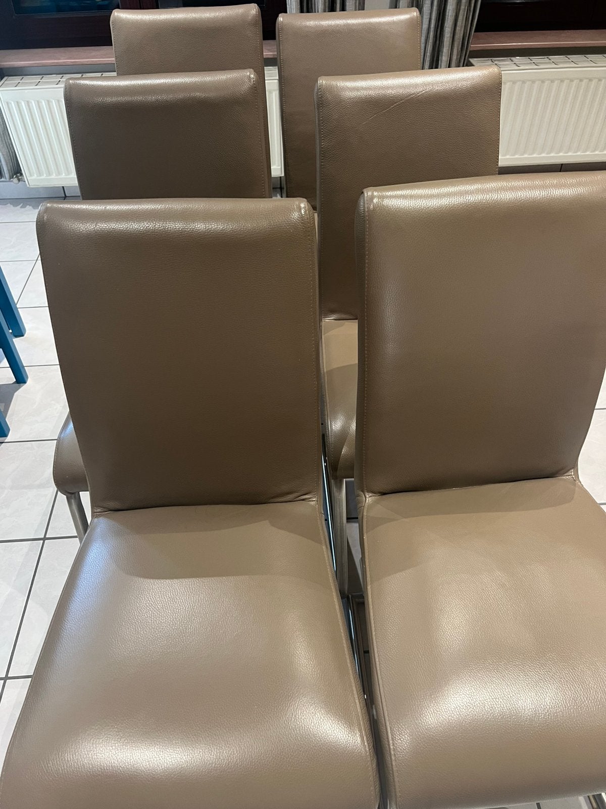 Lederen stoelen, Enlèvement, Utilisé, Autres couleurs, Cuir