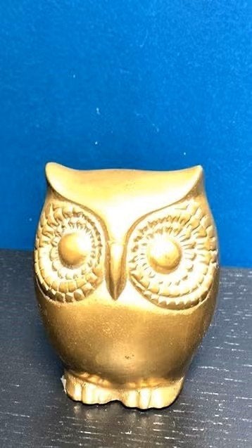 Ancien hibou en laiton, Ophalen of Verzenden