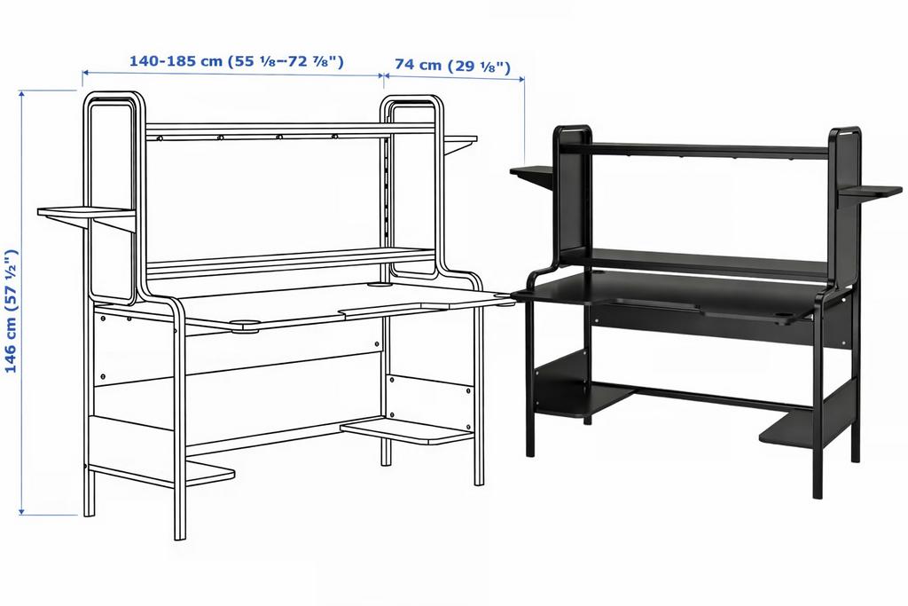 IKEA FREDDE GAMINGBUREAU, Enlèvement, Utilisé
