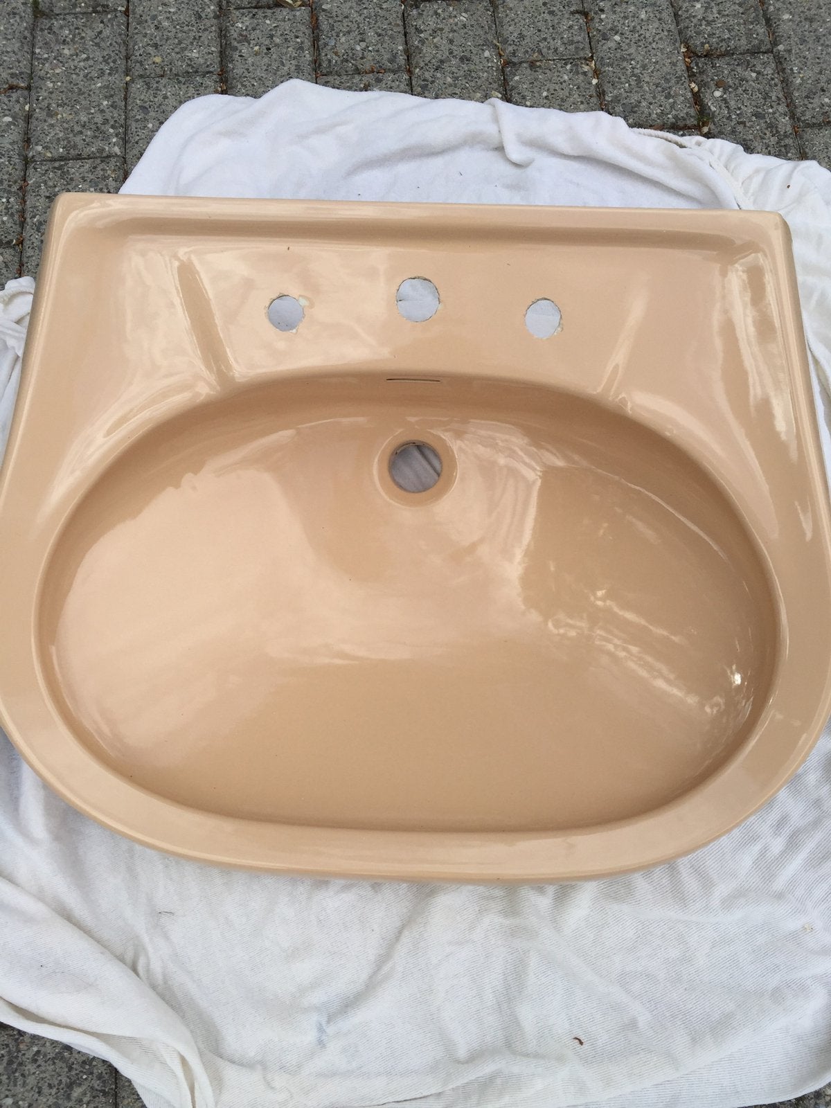 Ancien evier,lavabo vintage Couleur retro, Enlèvement