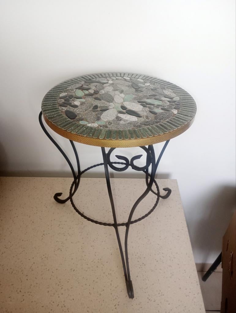 Vintage mozaïek tafel, Enlèvement