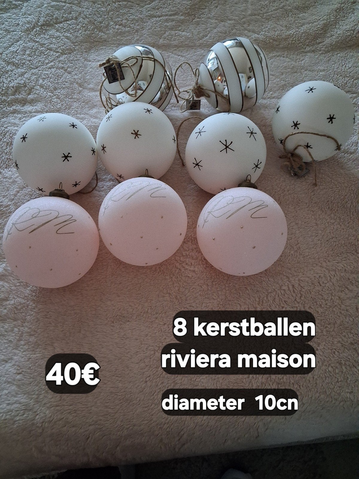 kerstballen riviera maison, Enlèvement