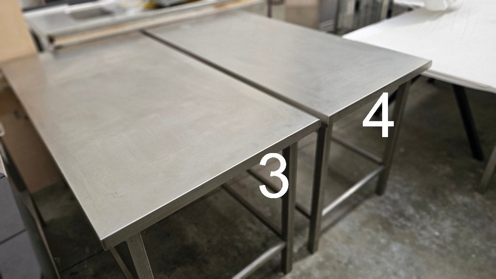 Horeca Inox tafels 200 en 150 cm en dubbele wasbak tafel, Ophalen, Meubilair