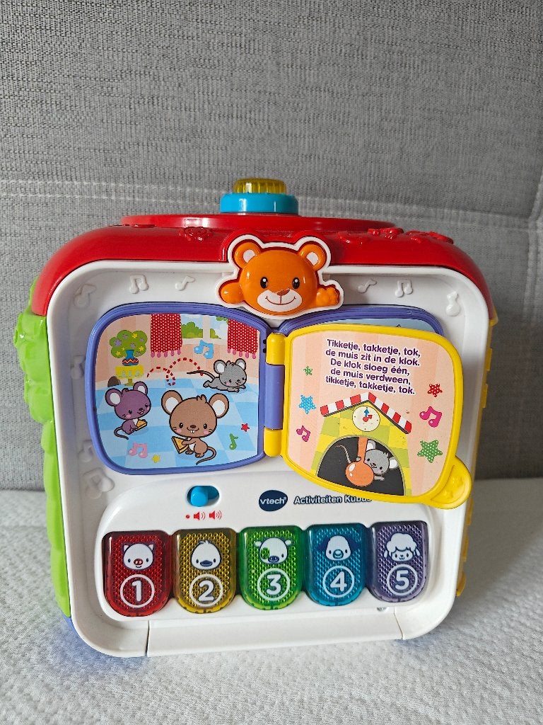 Activiteiten kubus VTech, Kinderen en Baby's, Speelgoed | Babyspeelgoed, Ophalen, Gebruikt, Overige typen, Met licht
