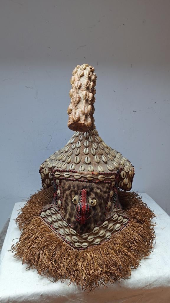Congo. Ancien masque tête d'éléphant KUBA du Kasai, Antiquités & Art, Enlèvement ou Envoi