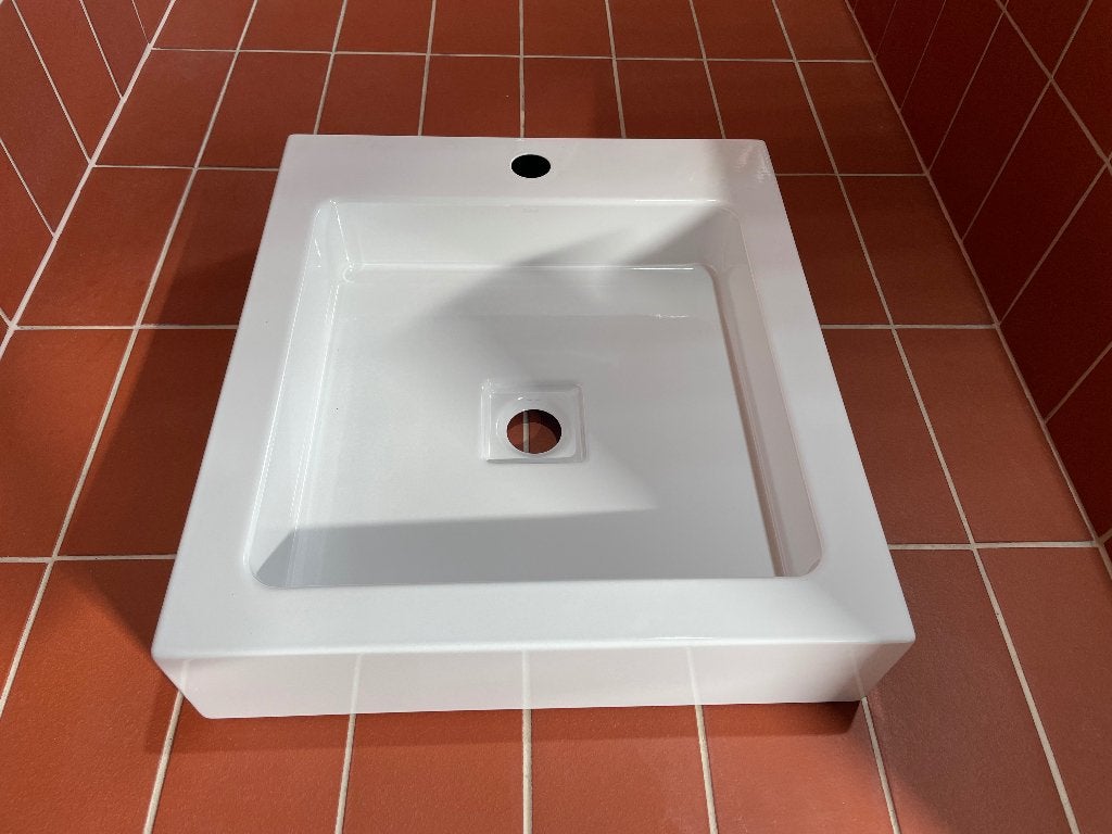 Wastafel Lavabo Alape AB.Q450H Laufen uit plaatstaal, Enlèvement, Neuf, Lavabo