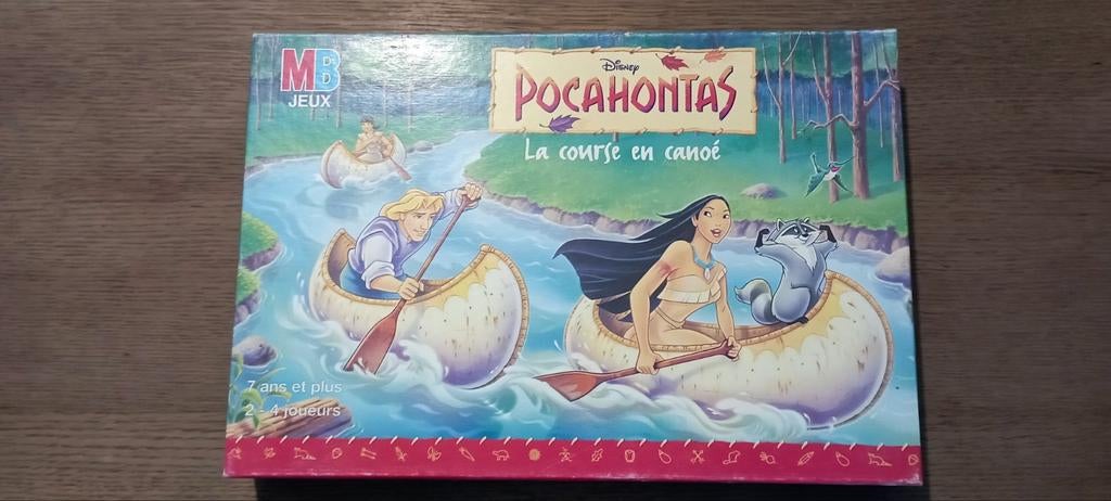 Jeu Pocahontas La course en canoë MB 1995, Hobby & Loisirs créatifs, Jeux de société | Jeux de plateau, Enlèvement ou Envoi