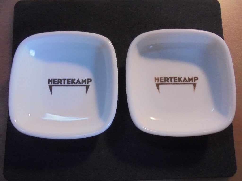 2 Vintage Opalex schaaltjes Hertekamp, Ophalen of Verzenden, Zo goed als nieuw, Gebruiksvoorwerp