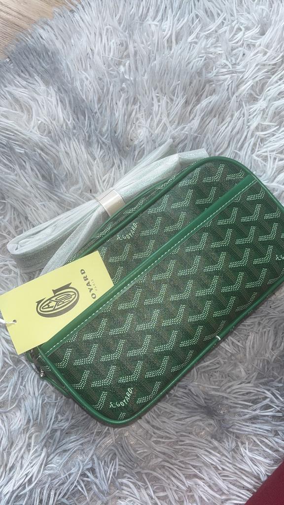 Goyard tas, Nieuw, Leer, Groen, Ophalen