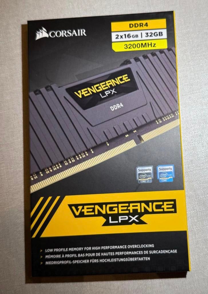 Corsair Vengeance DDR4 2X16 3200MHz, Informatique & Logiciels, Mémoire RAM, Neuf, Desktop, 32 GB, DDR4, Enlèvement ou Envoi