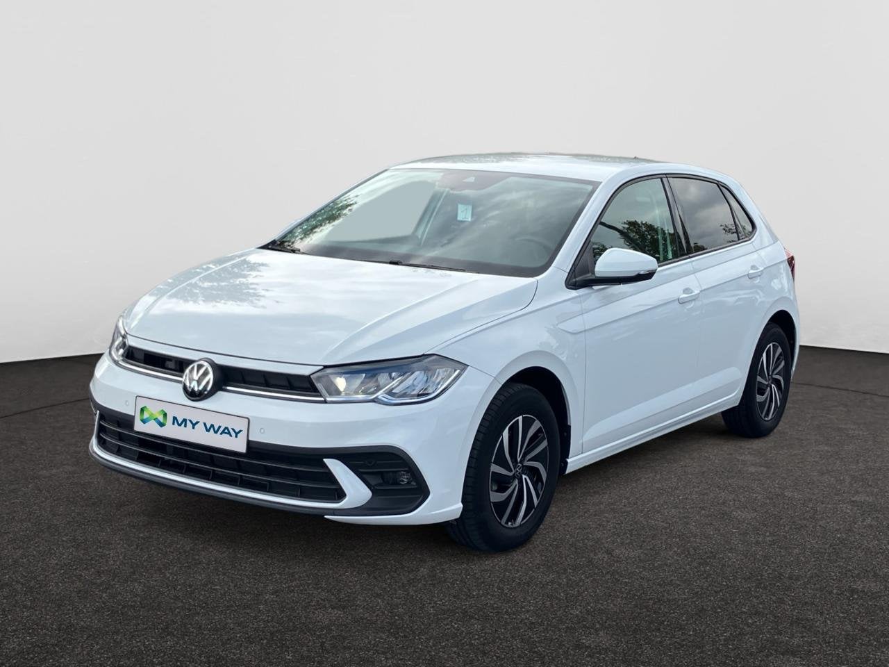 Volkswagen Polo 1.0 TSI 95pk DSG7 Life Business GPS / camera, Auto's, Automaat, Wit, Adaptive Cruise Control, Stadsauto