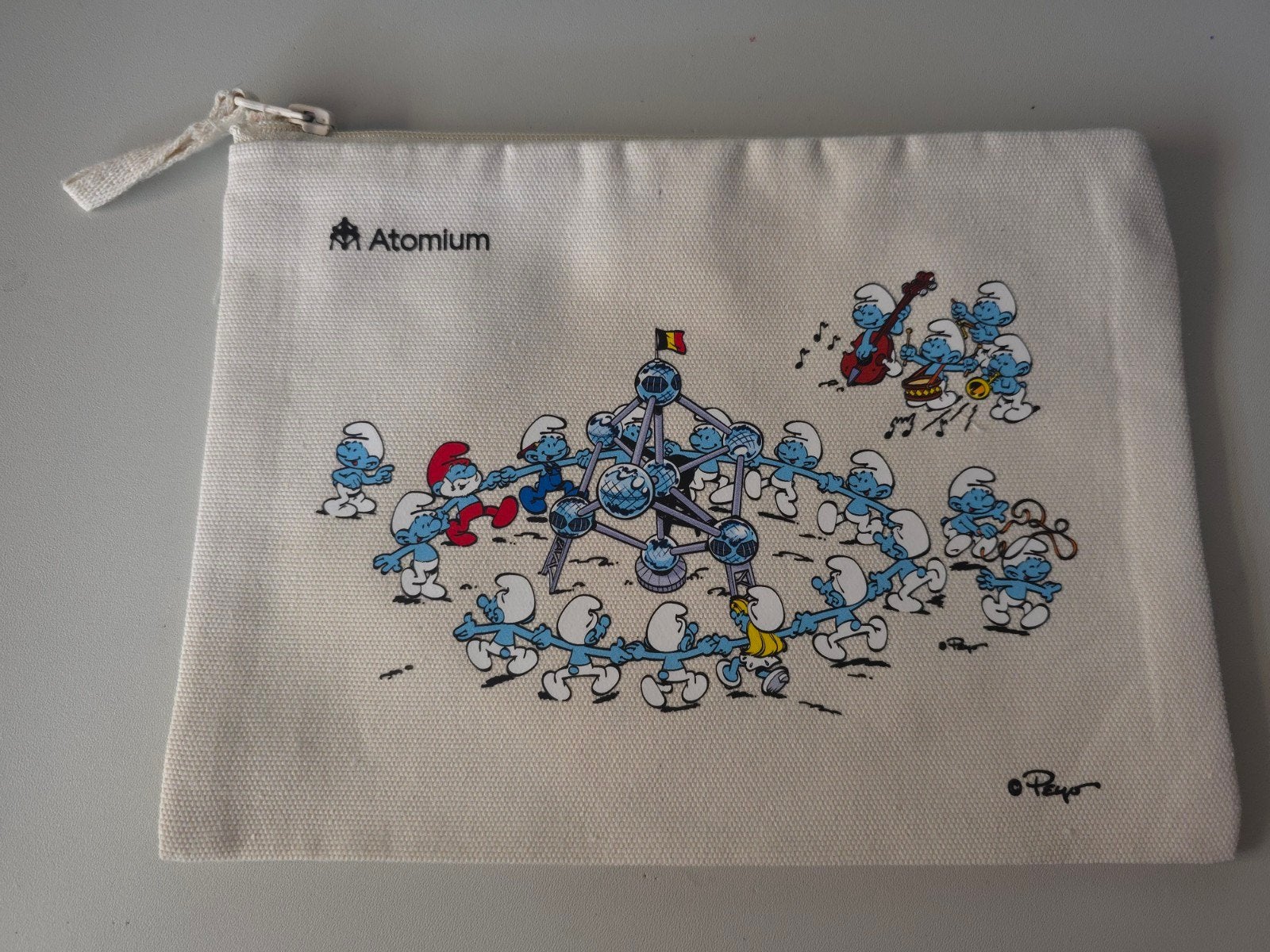 Pochette Schtroumpf autour Atomium Neuf, Collections, Schtroumpfs, Envoi, Neuf, Différents Schtroumpfs, Ustensile