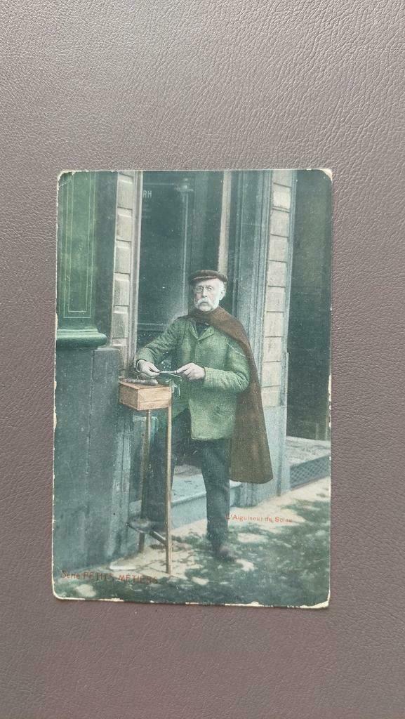 L' Aiguiseur de Scies. Série Petits Métiers. RARE 1919, Enlèvement ou Envoi