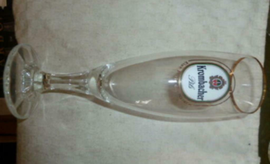 #H Bier glas KROMBACHER PILS Eine Perle der Natur 0,2L, Verzamelen, Ophalen of Verzenden, Nieuw, Bierglas