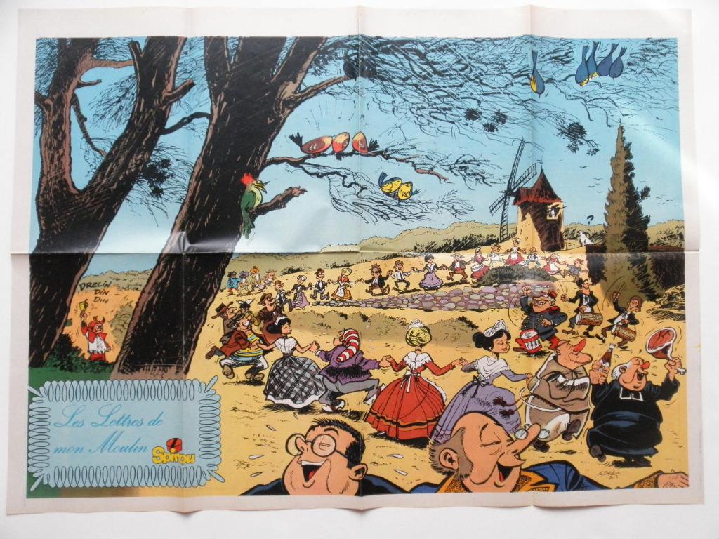 Poster Spirou 2341 - Lettres de mon moulin - 24/02/83 - Neuf, Neuf, Une BD, Enlèvement, Mittéï