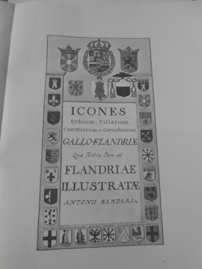 boek Icones Gallo Flandrie  Antonius Sanderus, Ophalen, Antonius Sanderus, Zo goed als nieuw, Grafische vormgeving