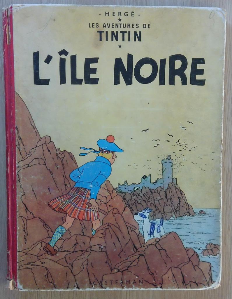 Tintin - l'île noire, Une BD, Enlèvement, Utilisé, Hergé