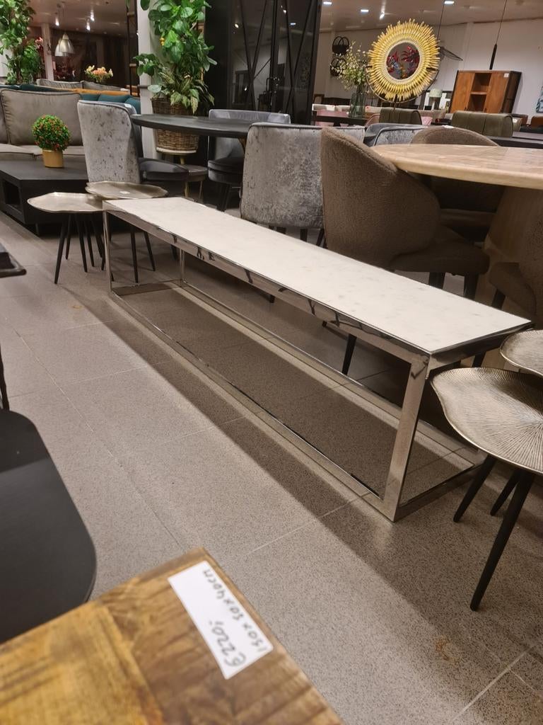 Meuble TV Levanto New Richmond 180 cm en acier marbré €495, Neuf, 25 à 50 cm, Industrieel landelijk barok brocante koloniaal boheems vintage